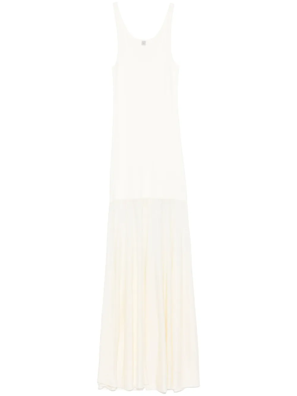 

Платье макси со вставками Toteme, белый