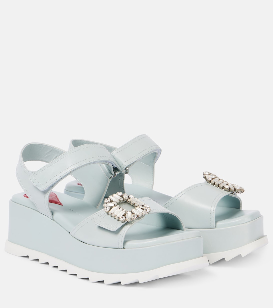 Босоножки на платформе из кожи с декором Roger Vivier, Cloud