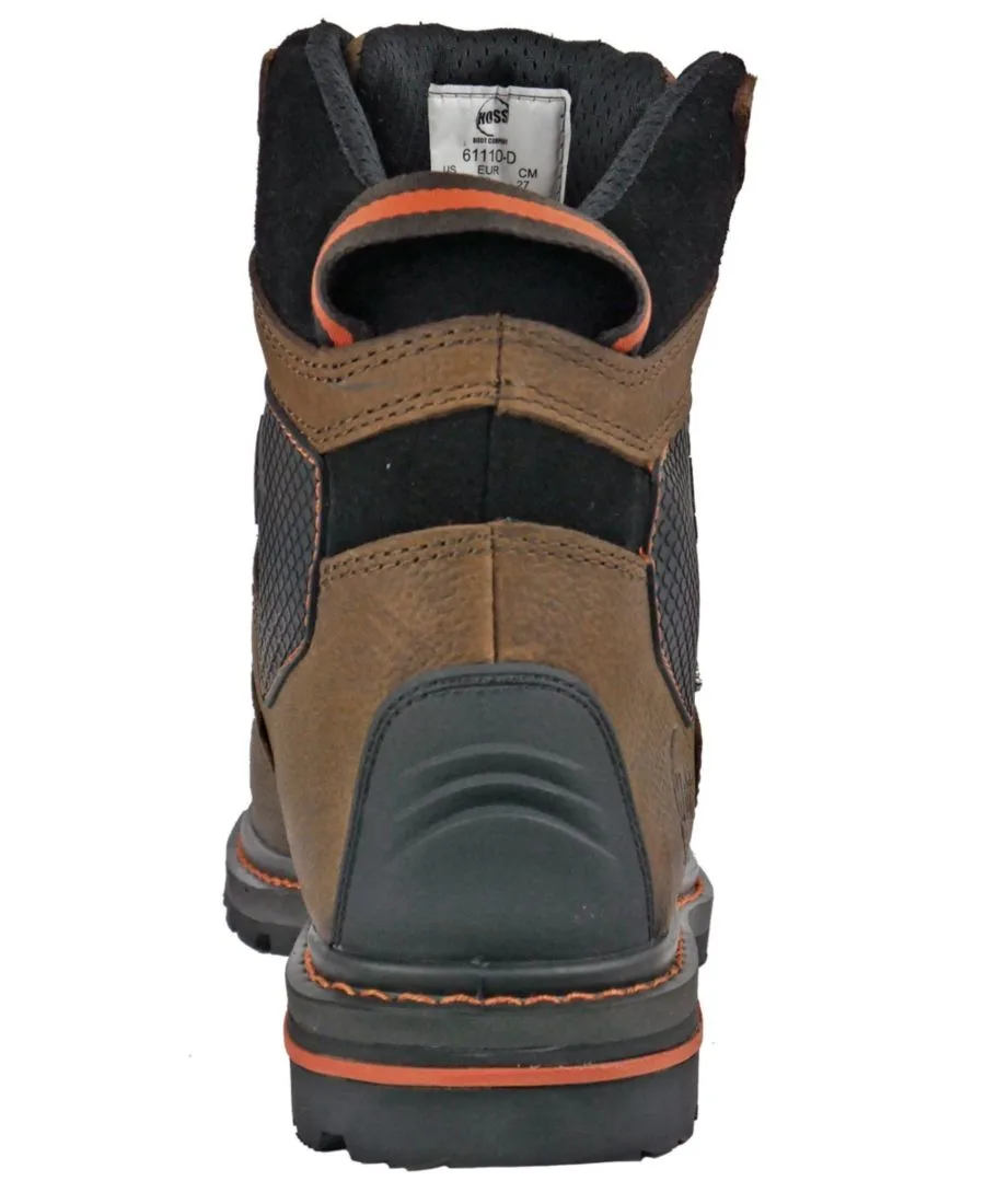 Мужские рабочие ботинки Range 6 дюймов с композитным носком Hoss Boot Company, коричневый — фото 3