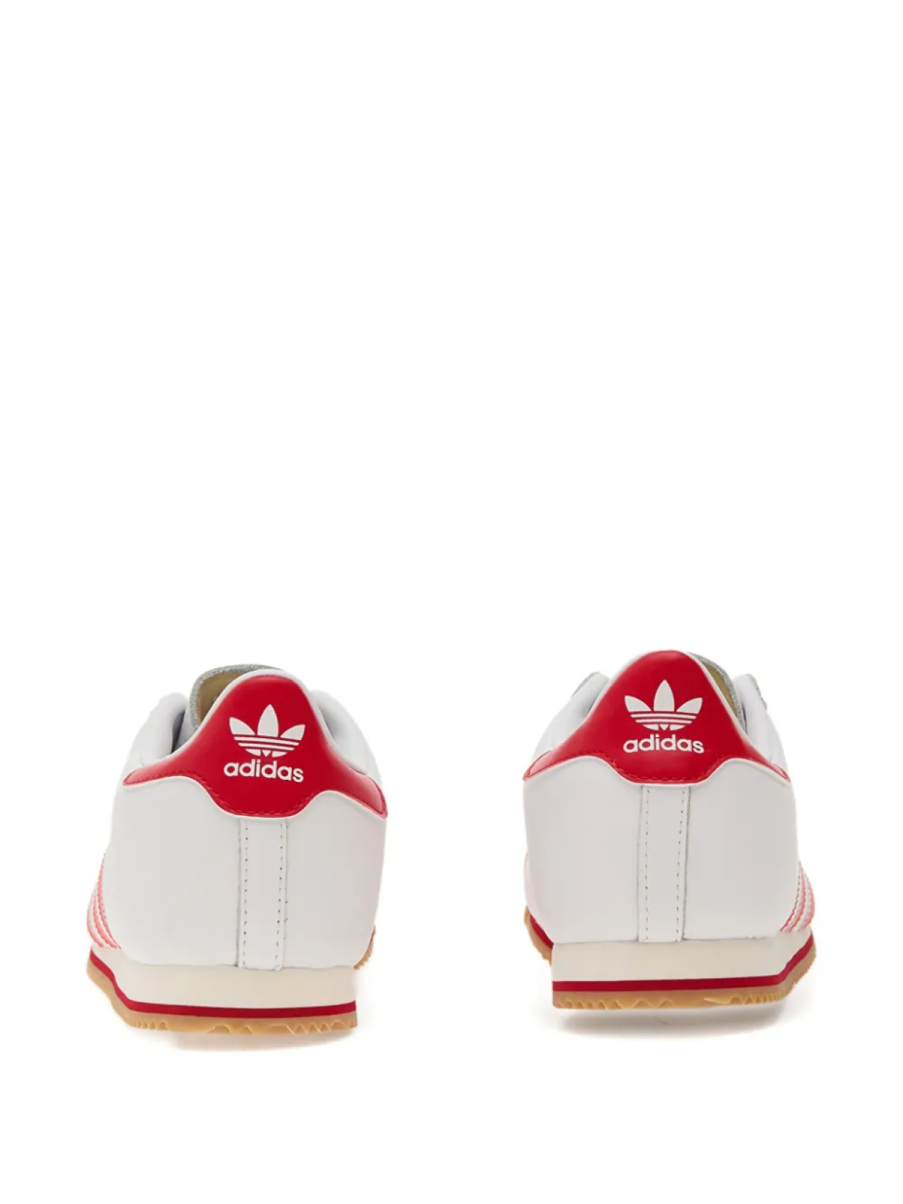 Кожаные кроссовки Adidas K74 с тремя полосками, белый — фото 4