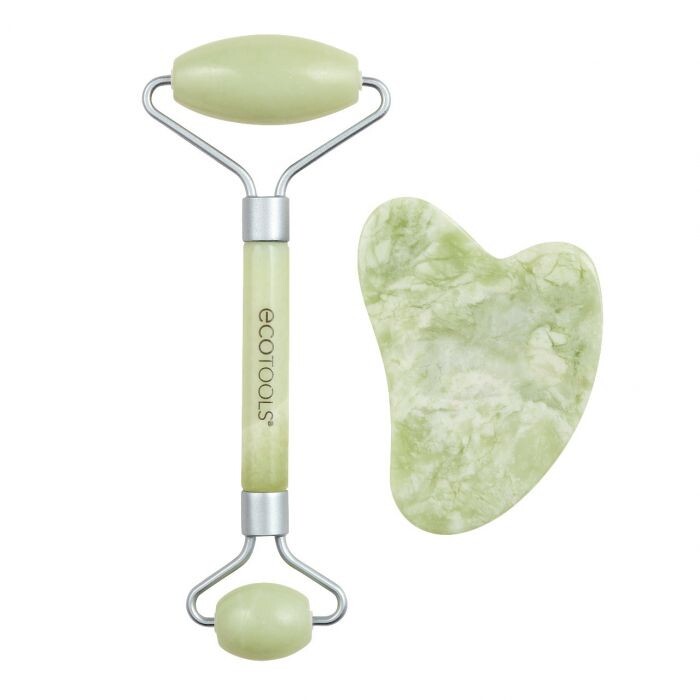 

Набор косметики Set Rodillo Facial + Gua Sha Jade Ecotools, 1 unidad