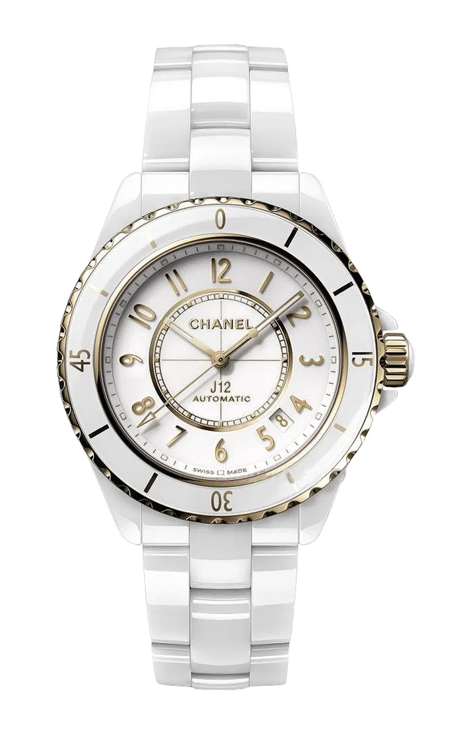 J12 КАЛИБР 12.1 - H9540 CHANEL, серебряный