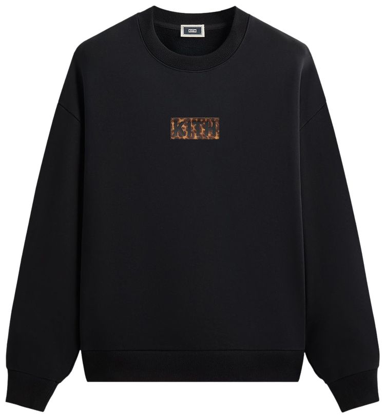 

Свитшот Kith Classic Logo Leopard Applique Nelson Crewneck