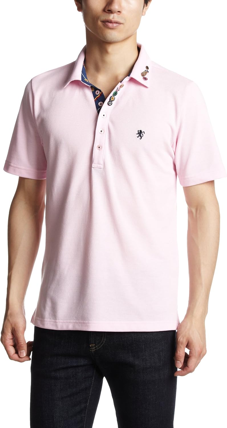 

Многокнопочная рубашка поло Pincponc, розовый