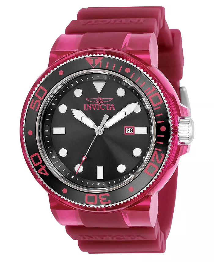 

Мужские часы Pro Diver Quartz 3 Hand с черным циферблатом, модель 32329 Invicta, красный