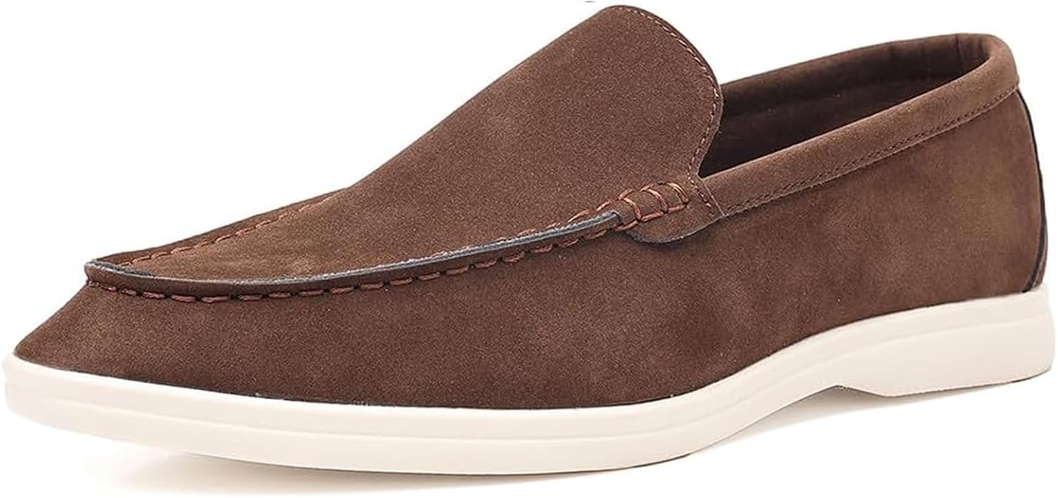 

Замшевые лоферы для мужчин Sehdk, коричневый