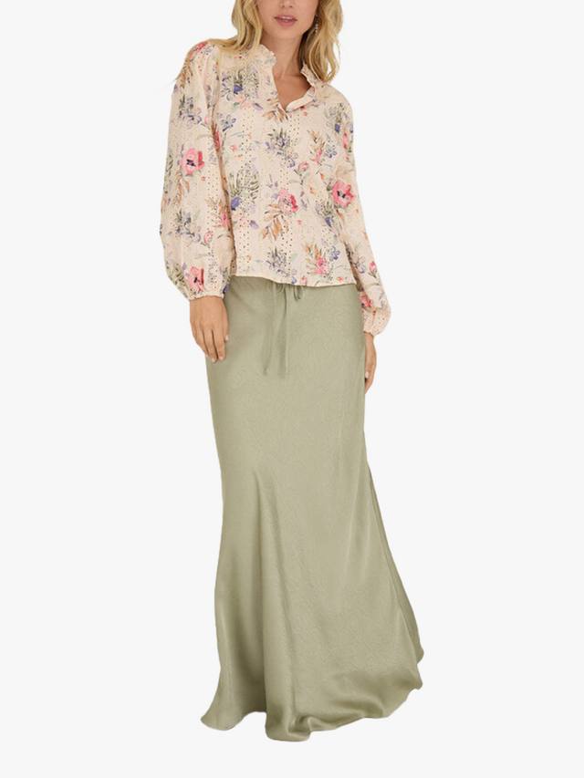 

Блузка Grete с цветочной вышивкой A-VIEW, Sand/Dusty Green