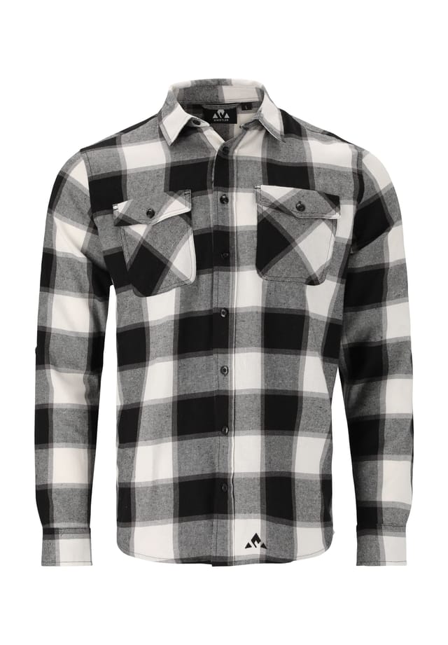

Рубашка Caspar Outdoor из мягкого хлопкового материала Whistler, черный