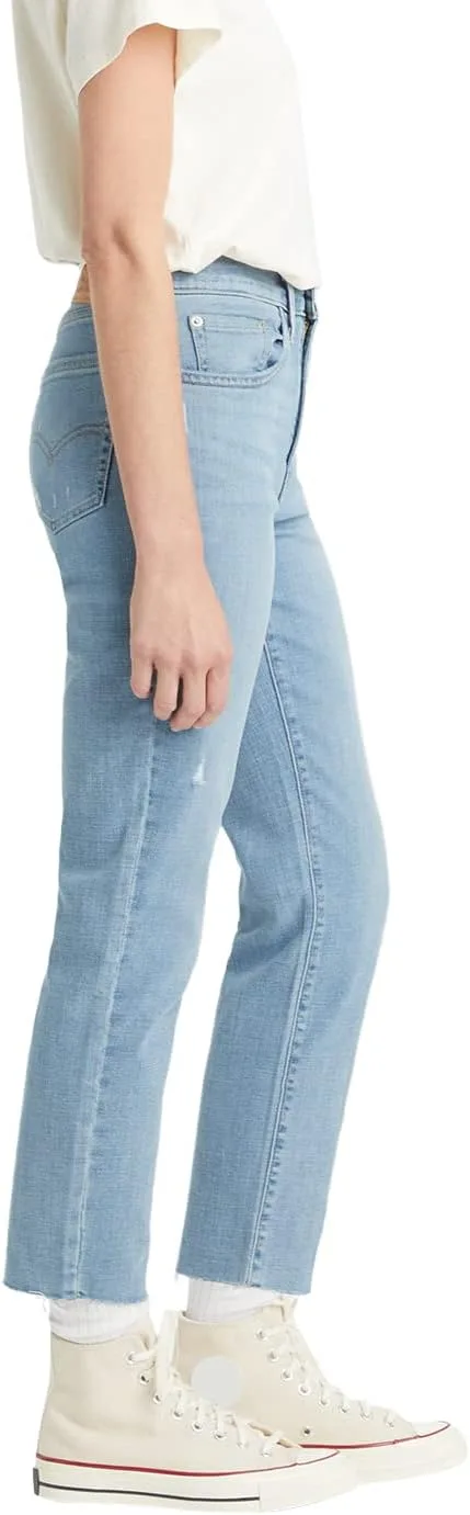 Levi's Women's 724 джинсы с высокой посадкой прямого кроя, светло-индиго — фото 2