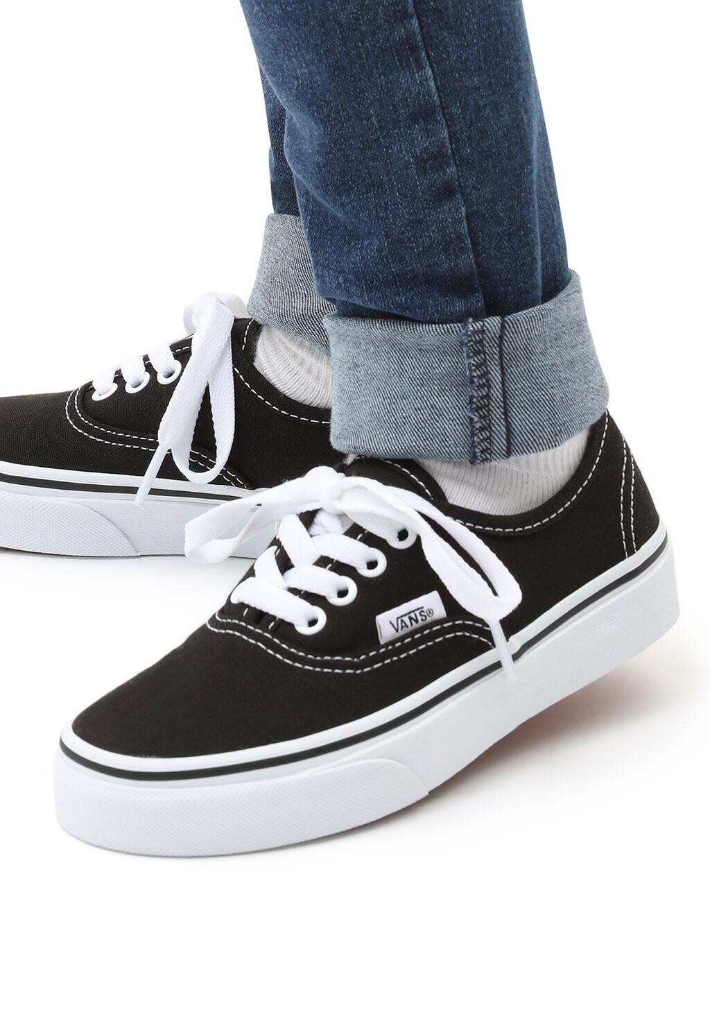 Низкие кроссовки Authentic Vans, цвет black true white — фото 3