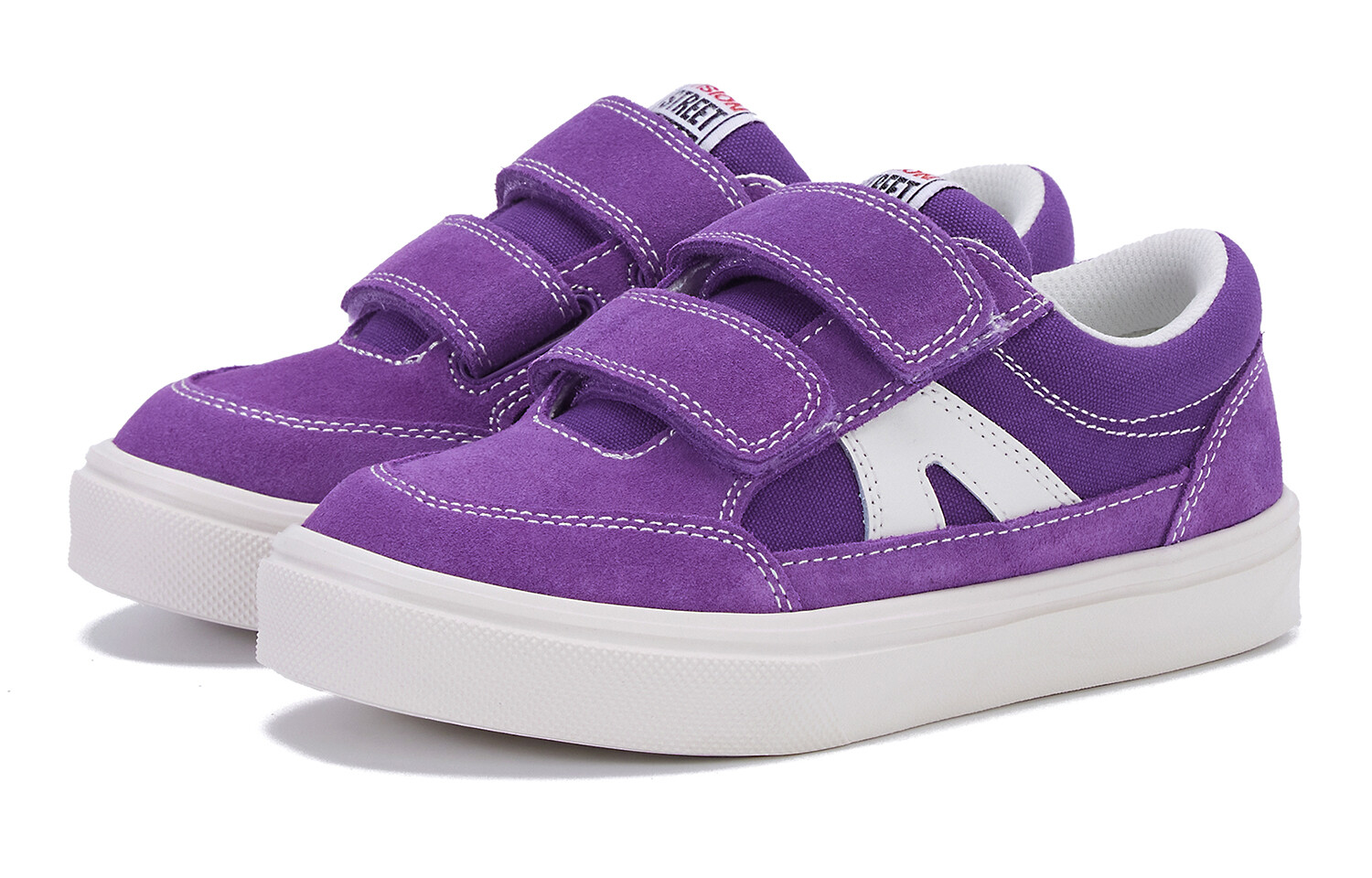 Детские холщовые туфли Stick Light Kids Low-top Purple Vision Street Wear, фиолетовый — фото 2