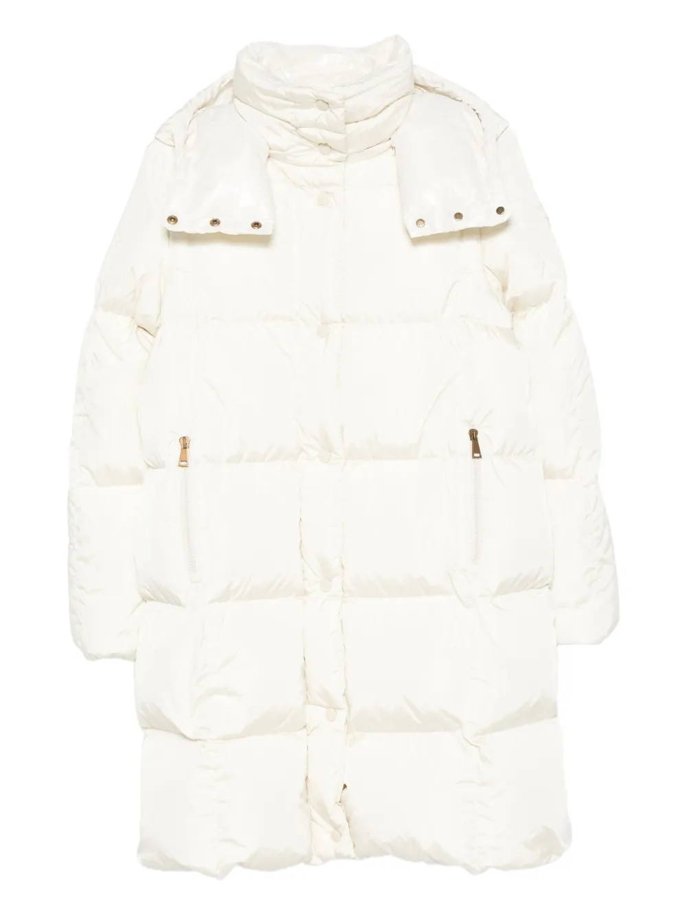 

Стеганое пальто с капюшоном MONCLER, нейтральный
