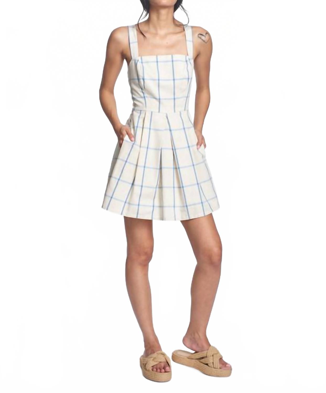 

Платье Belinda в цвете натуральный/голубой COREY LYNN CALTER