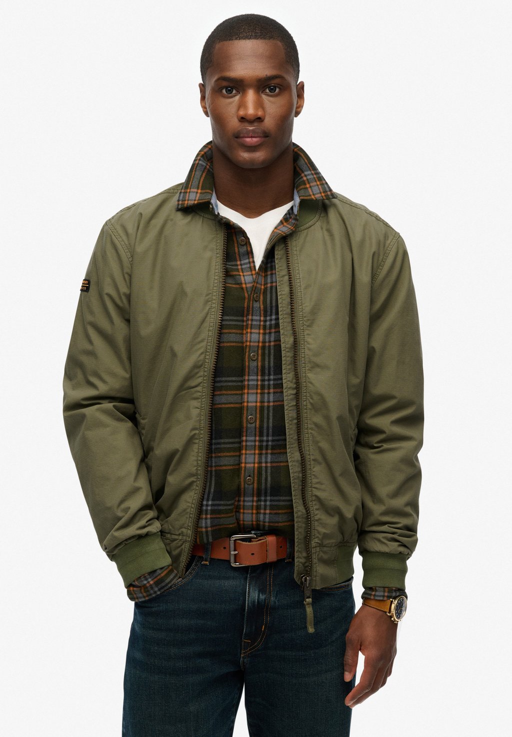 

Куртка-бомбер Superdry, зеленый