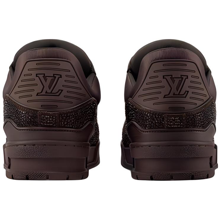 LOUIS VUITTON Низкие скейтерские кросcовки мужские коричневые Low-Top — фото 4