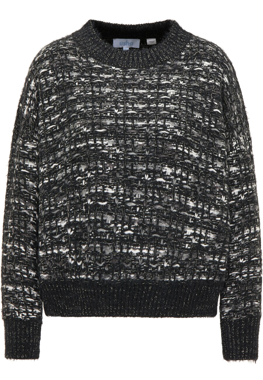 

Тонкий вязаный свитер usha BLUE LABEL Sweater, черный