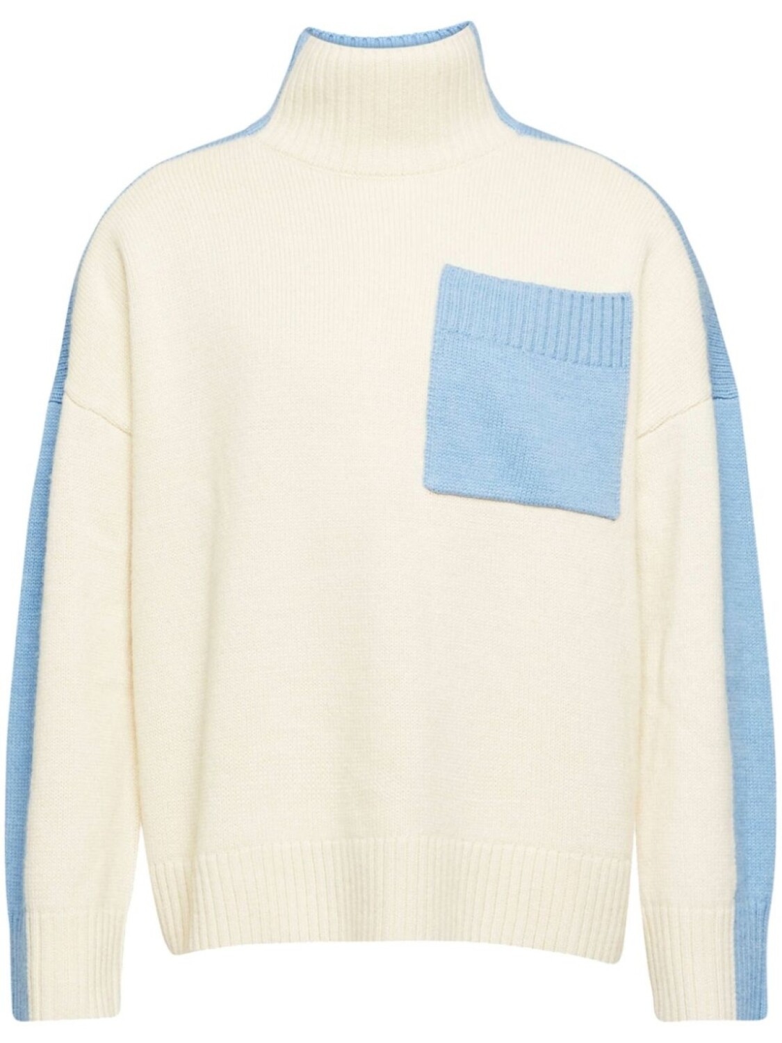 

Свитер с цветными блоками JW Anderson, белый