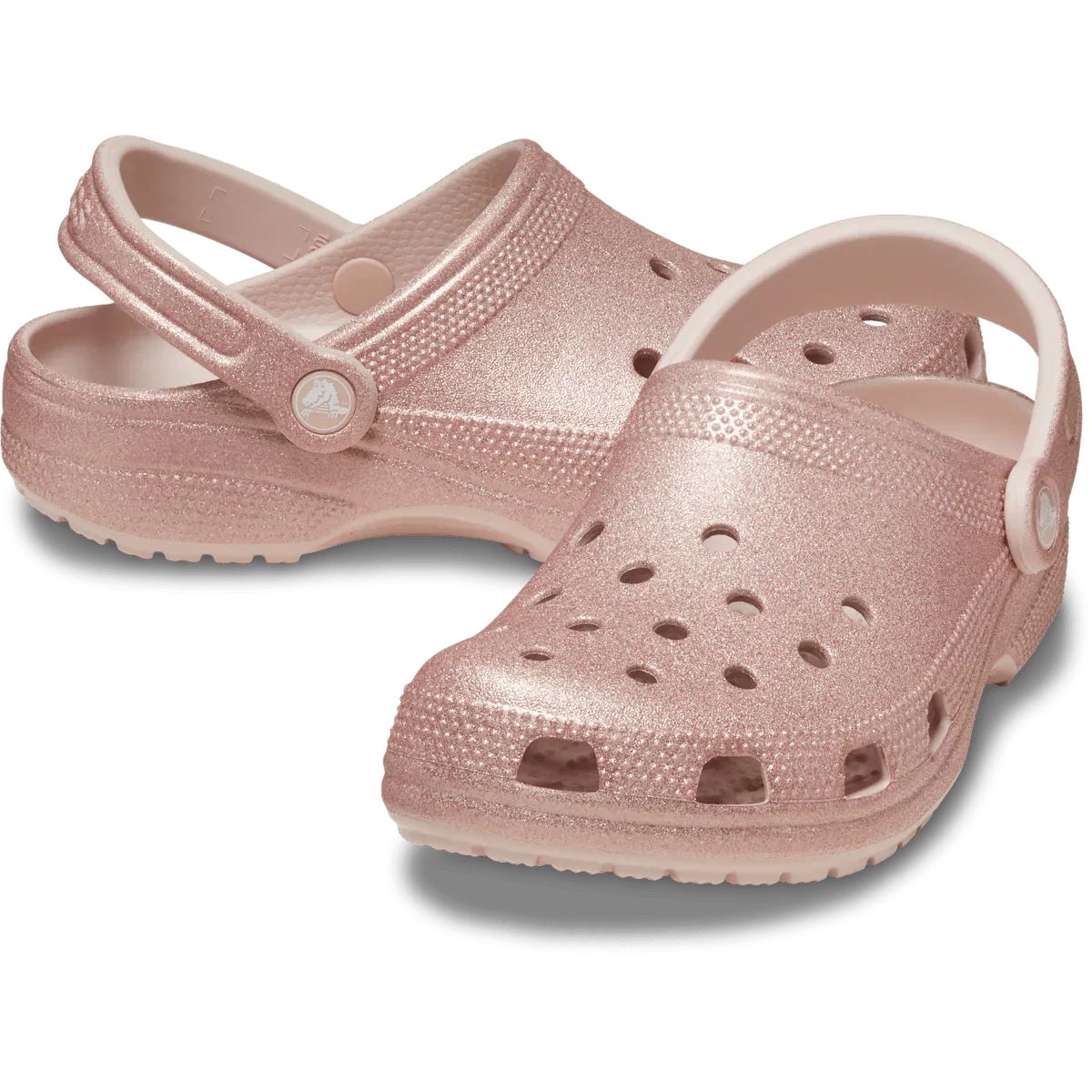 Классические сабо с блестками Crocs, Quartz Glitter — фото 2