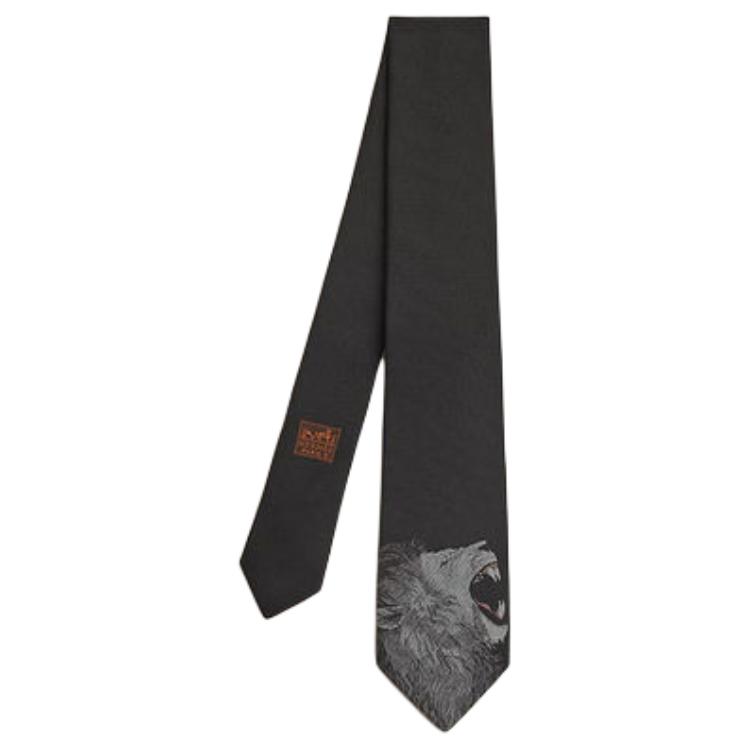 

HERMES Мужской галстук, Black