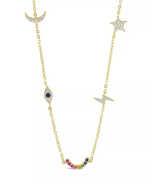 

Женское ожерелье-талисман из стерлингового серебра Sterling Forever, gold-tone