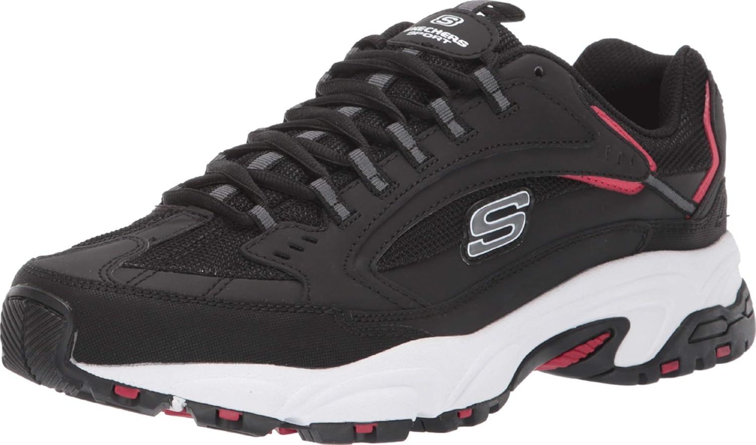 Мужские кроссовки Skechers Sport Energy Downforce на шнуровке, черный/красный