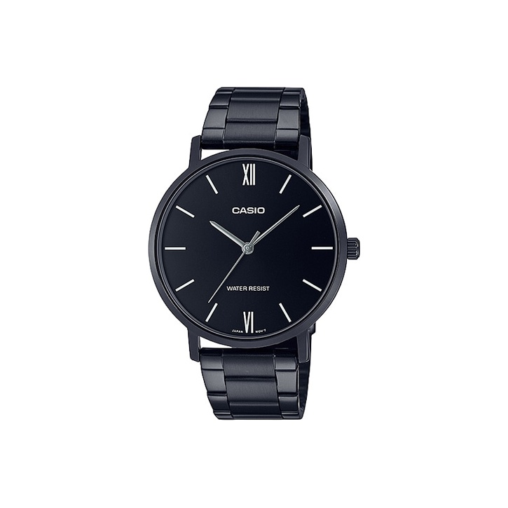 

CASIO Часы Analog MTP VT01B 1B, Black Dial