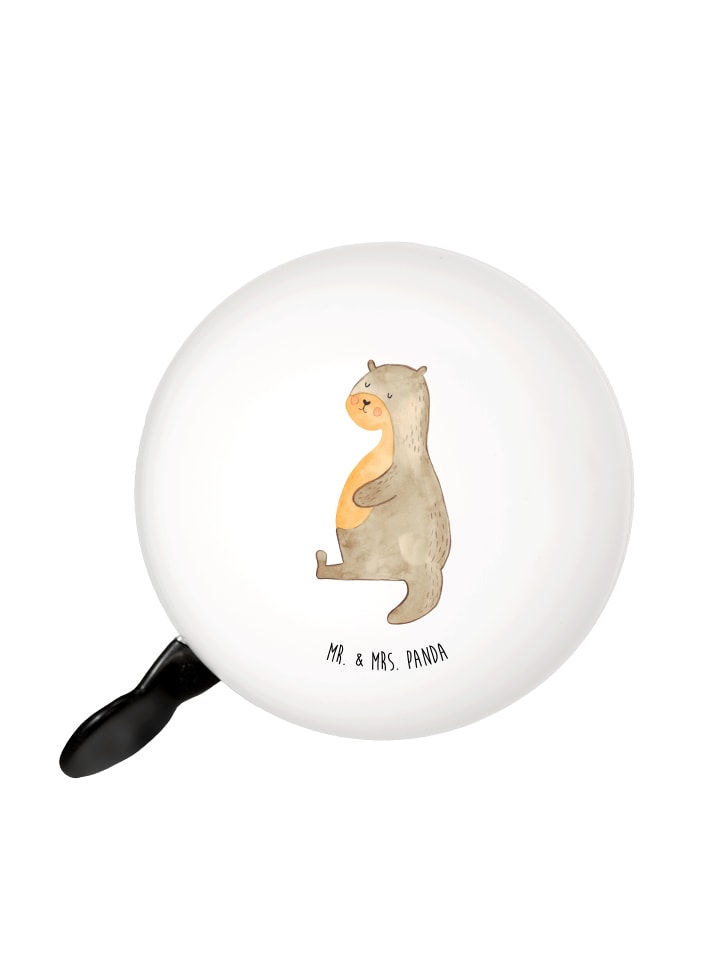 

Mr. & Mrs. Panda Велосипедный звонок, дизайн в виде живота выдры, без слогана, белого цвета