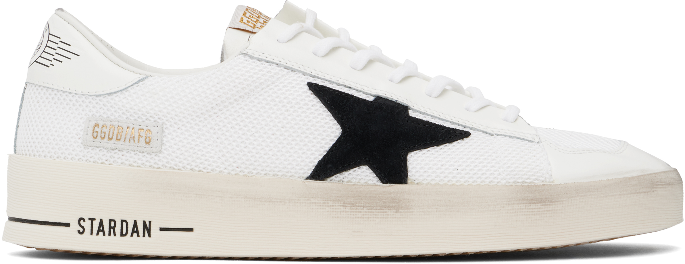 

Белые кроссовки Stardan Golden Goose, белый/черный