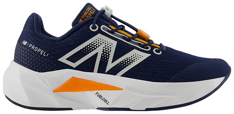

Кроссовки New Balance FuelCell Propel v5 Bungee Lace Little Kid Wide 'Navy Sun Glow', синий