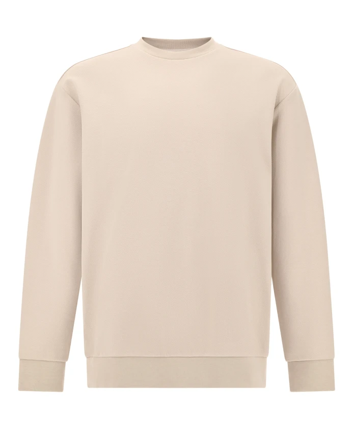 

Толстовка с круглым вырезом из хлопковой смеси B tech b Boggi Milano, бежевый