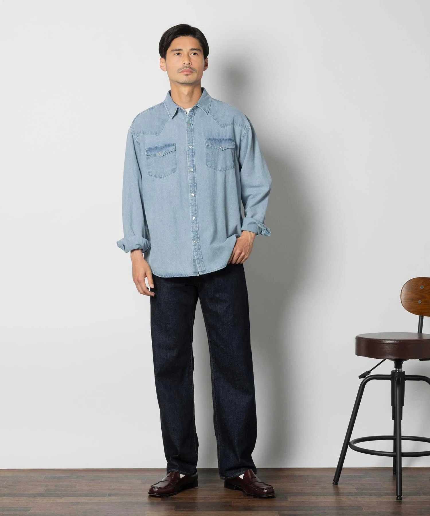 【Levi's】"555" Свободные прямые джинсы — фото 3