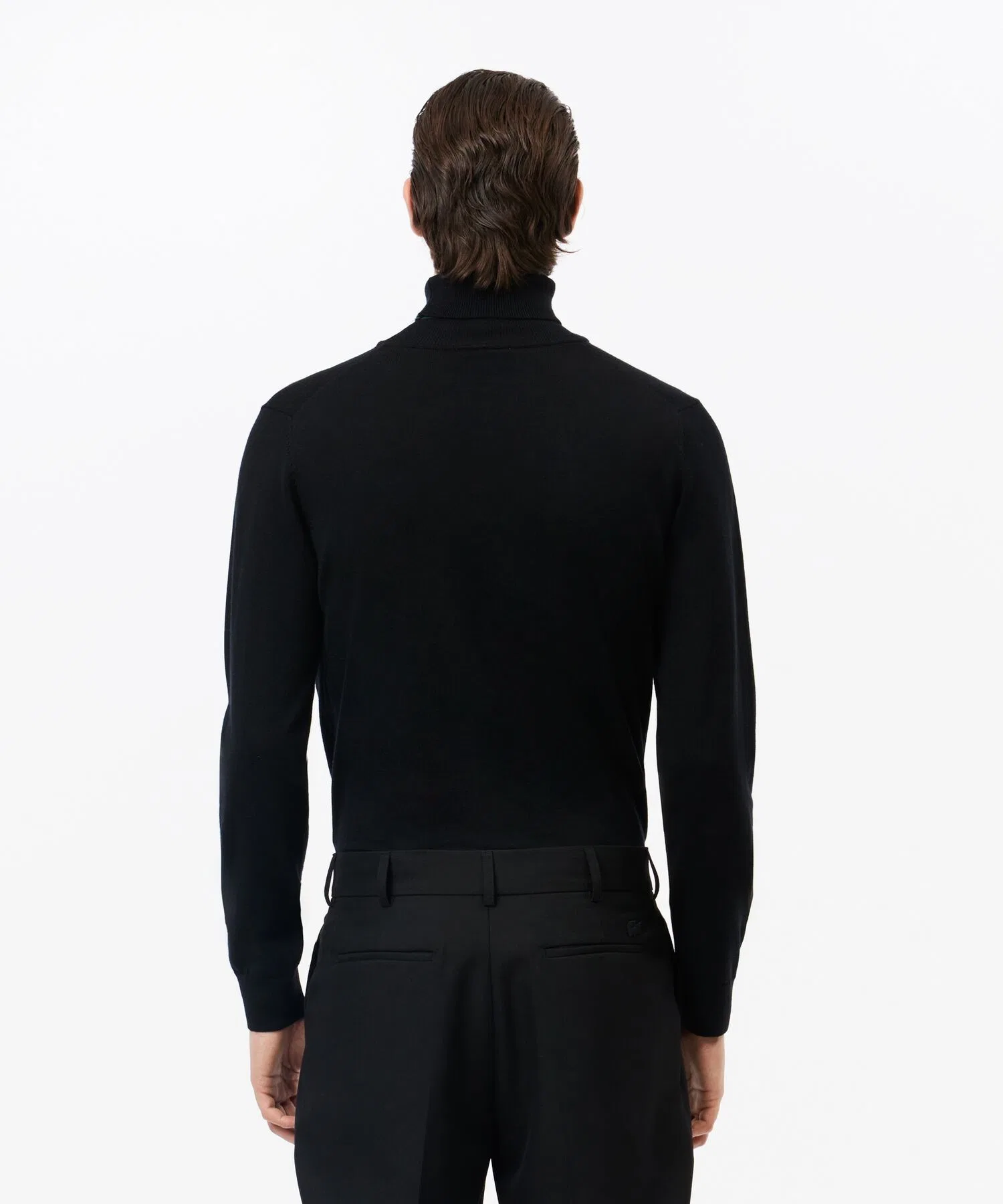 Свитер UNIQLO с высоким воротником из мериносовой шерсти, базовый, однотонный — фото 3