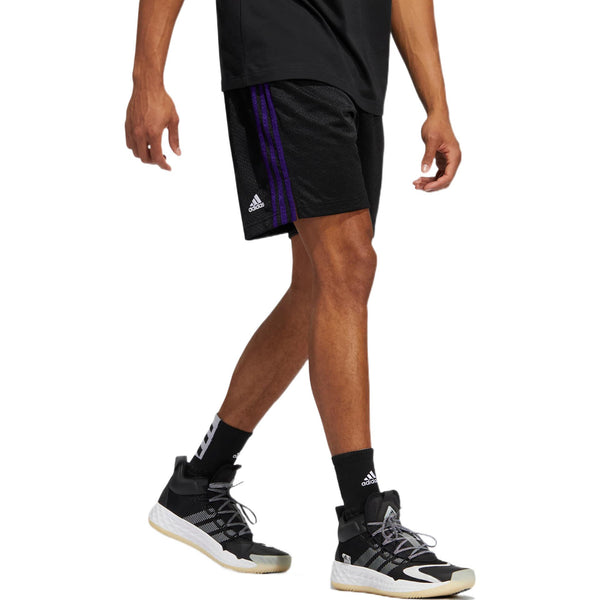 Шорты men's stripe printing lacing sports shorts black Adidas, мультиколор — фото 4