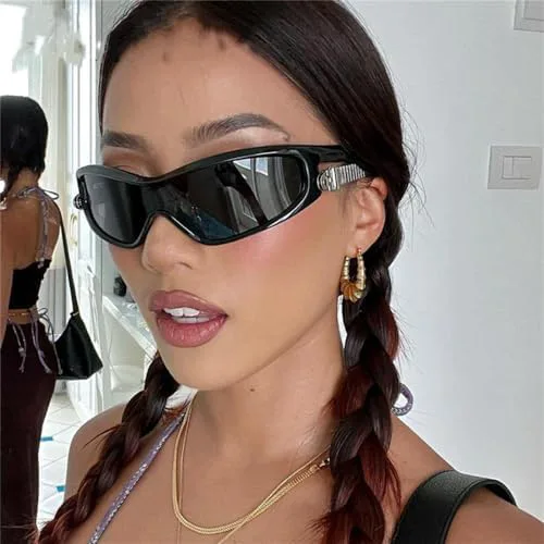 

Поляризованные спортивные солнцезащитные очки 2027 года для женщин, панк-солнцезащитные очки для мужчин, цельные солнцезащитные очки MTZJH, C2blackyellow