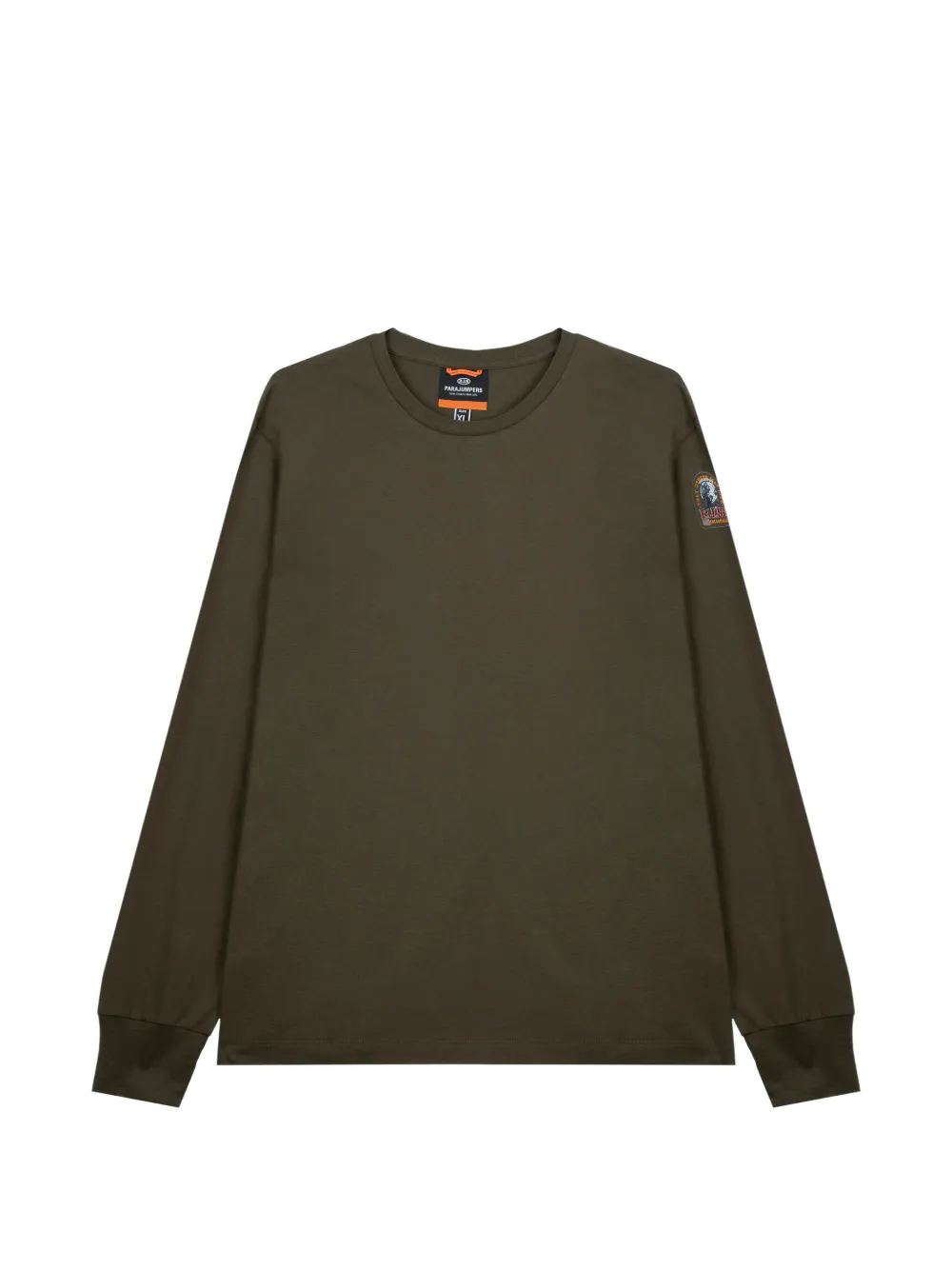 

Футболка с длинными рукавами и нашивкой Parajumpers, зеленый