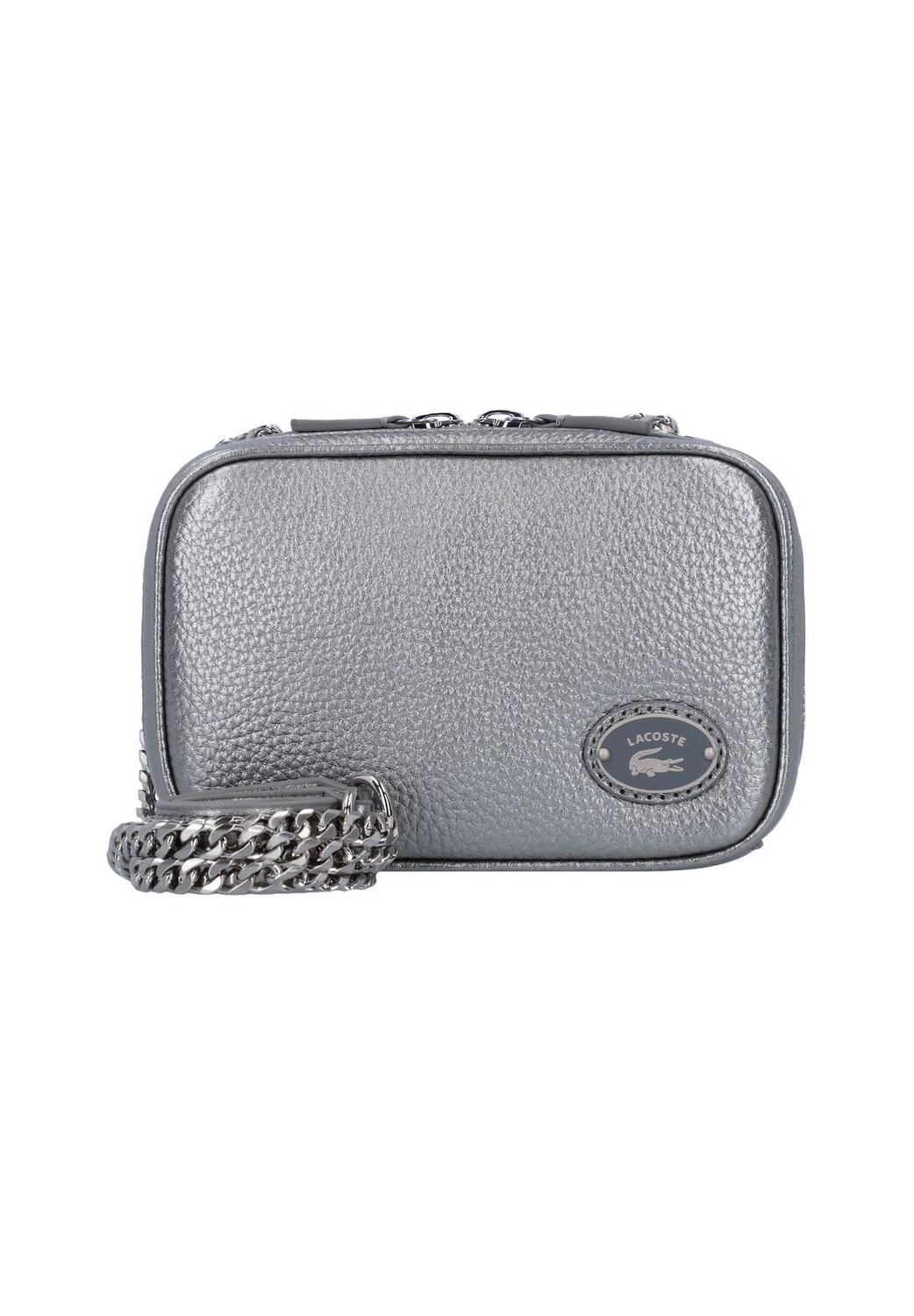 

Кожаная сумка через плечо Origin Croc 16 см LACOSTE, цвет Gunmetal