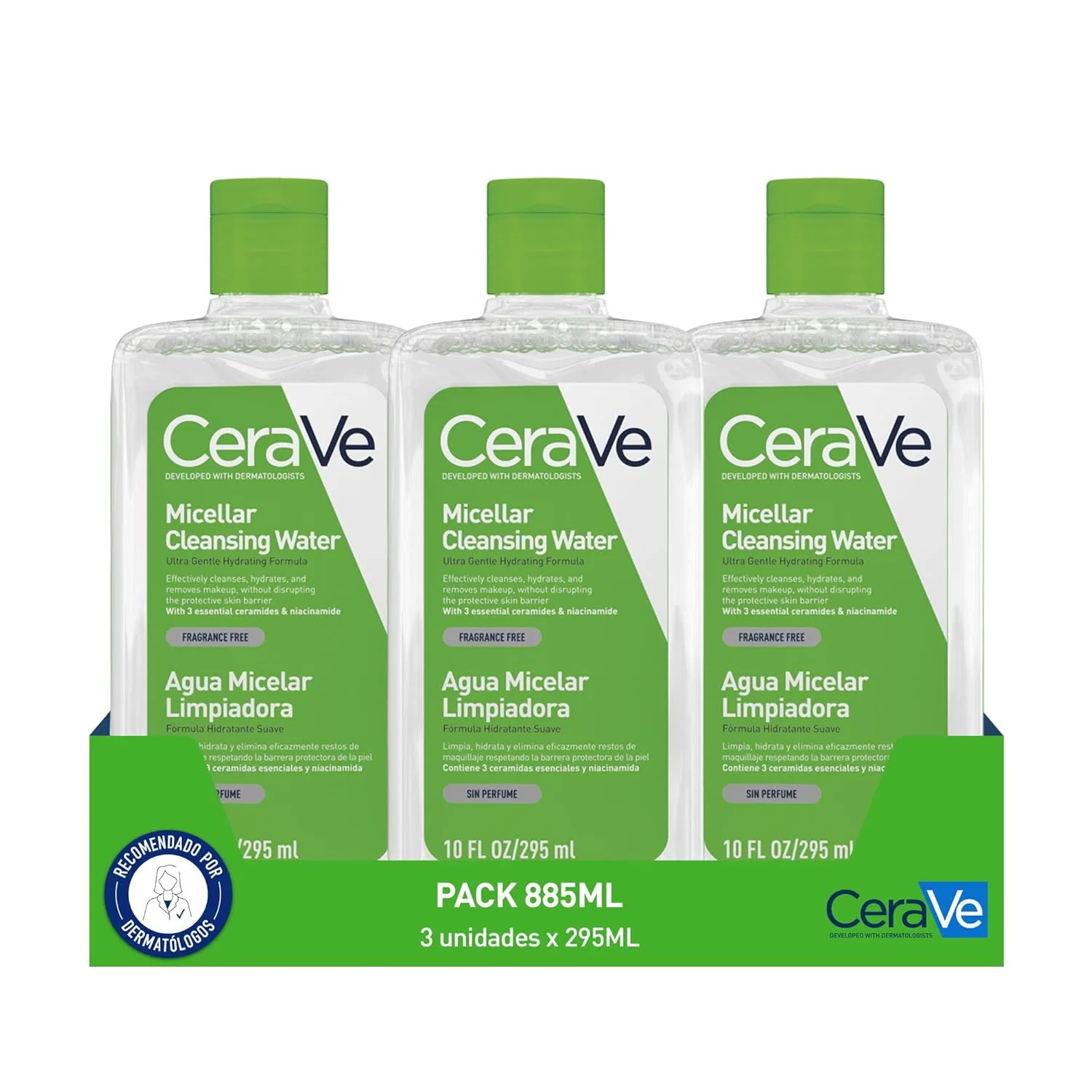 Увлажняющая мицеллярная вода CeraVe Triplo, 3 x 296 мл Cerave