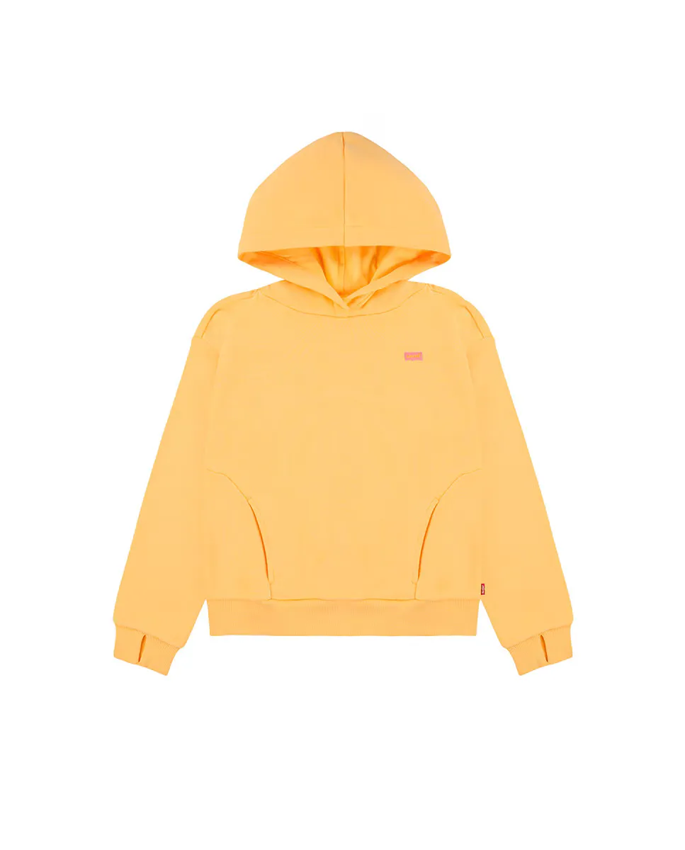 

Толстовка с капюшоном Levi's Batwing Patch Oversize для девочек, желтый