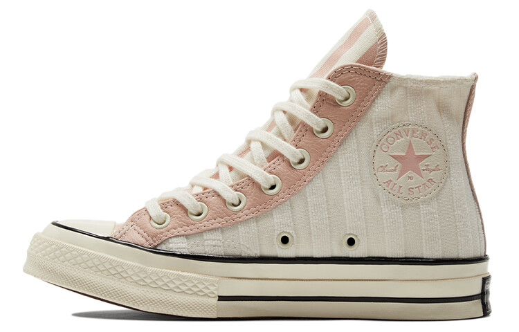 

Кеды Converse Chuck Taylor All Star 70 Hi Striped Terry Cloth Egret Pink Clay Women's