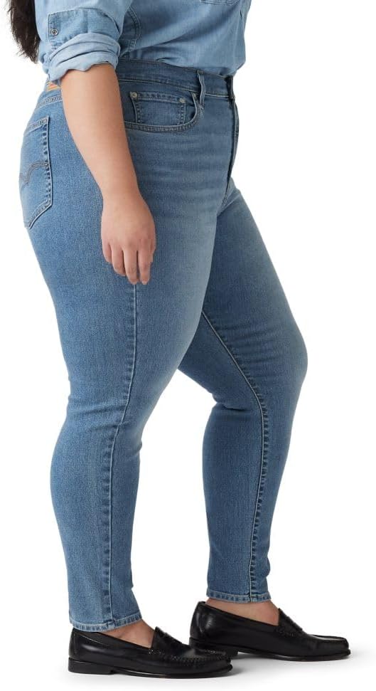 Женские джинсы Levi's Plus Size 721 с высокой талией и зауженными джинсами, Eternal Indigo Mid — фото 2
