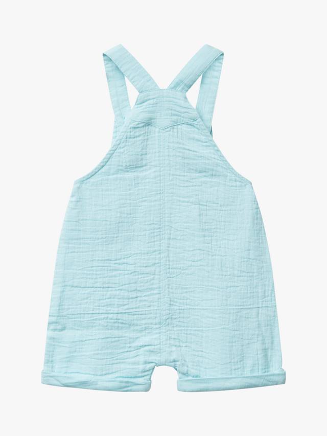 Детские хлопковые свободные комбинезоны Benetton, Light Blue Powder — фото 2
