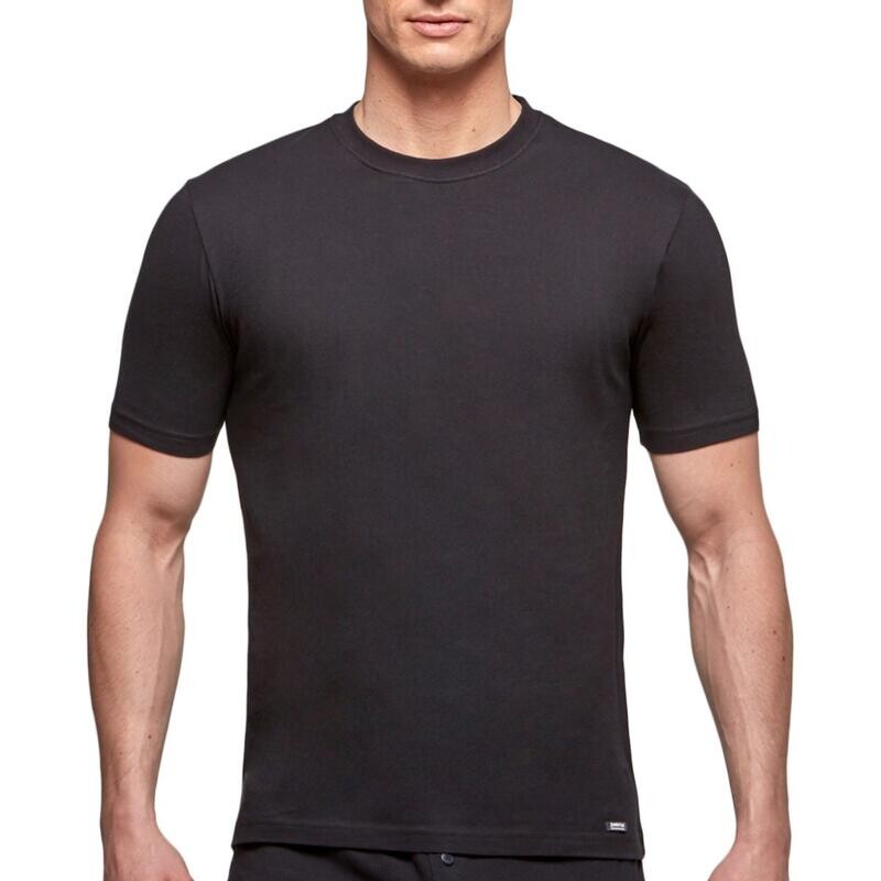 

Футболка Essentials из чистого хлопка с круглым вырезом IMPETUS, цвет negro