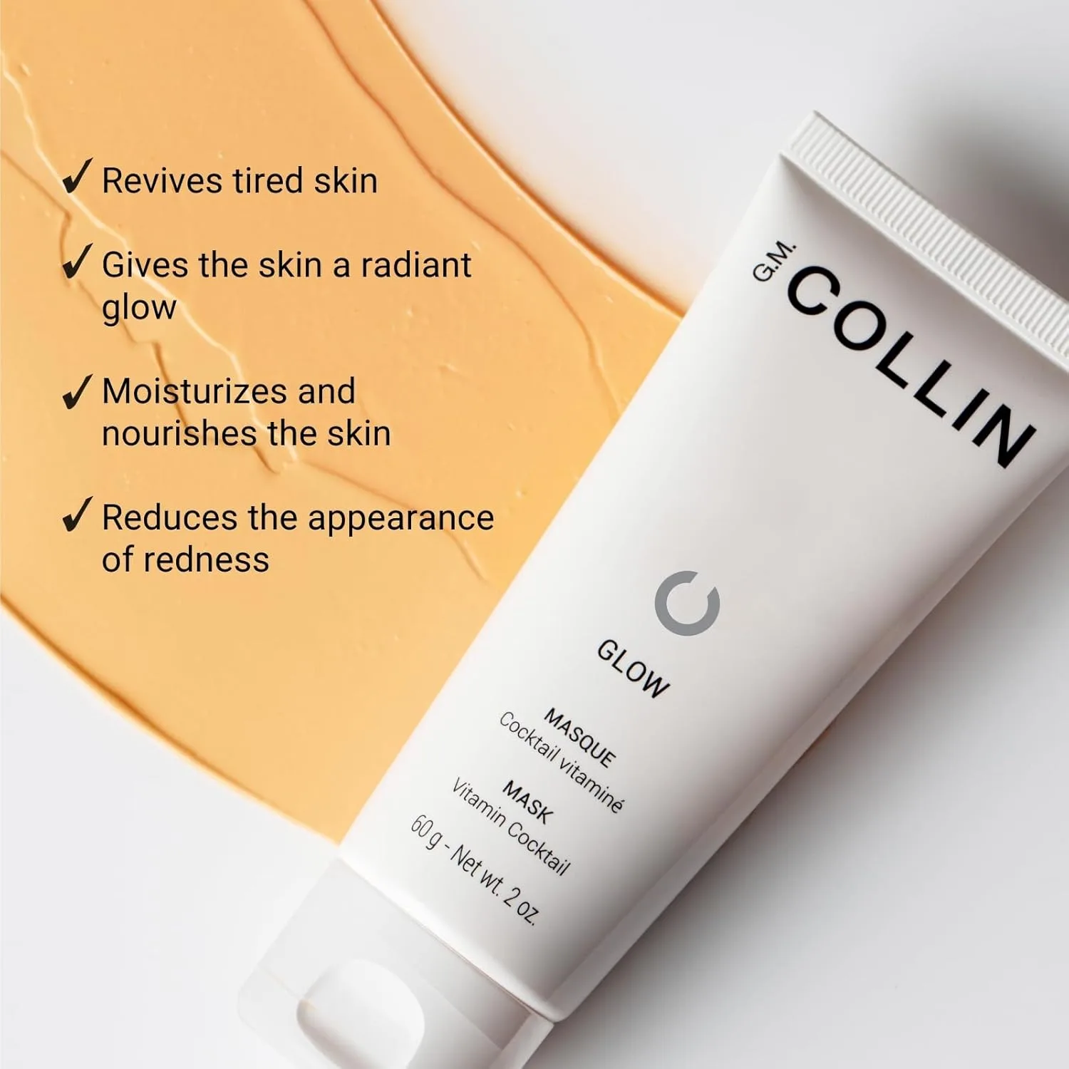 Маска для лица Gm Collin — Glow Mask | Восстанавливающая с витаминами и экстрактом каму-каму | Уменьшает покраснение — фото 3