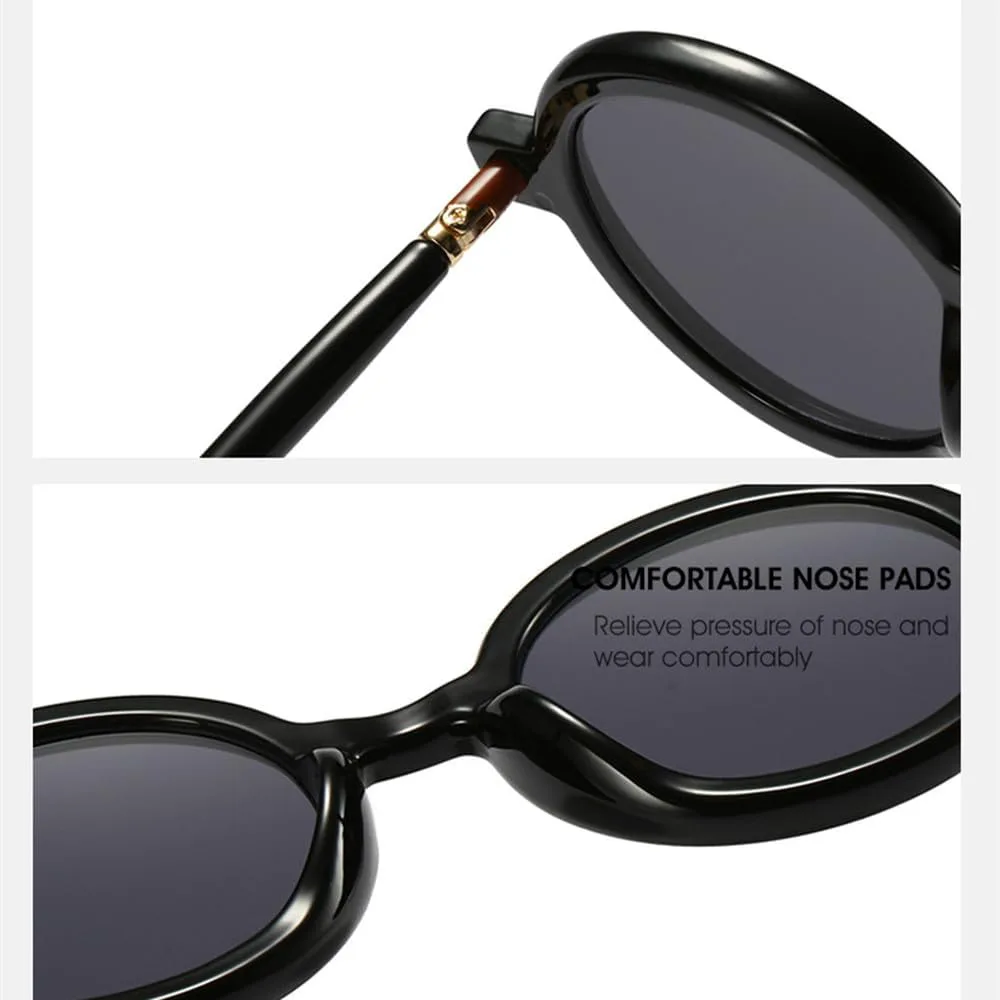 

Модные ретро-солнцезащитные очки большого размера круглой оправы для женщин и мужчин, винтажные солнцезащитные очки, трендовый оттенок TVTBBVV, Orange Clear