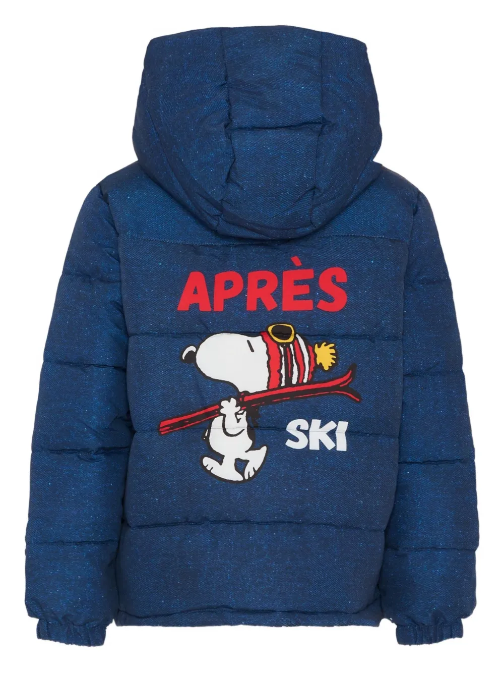 Стёганая куртка Baxter с принтом Снупи Mc2 Saint Barth Kids, синий — фото 2