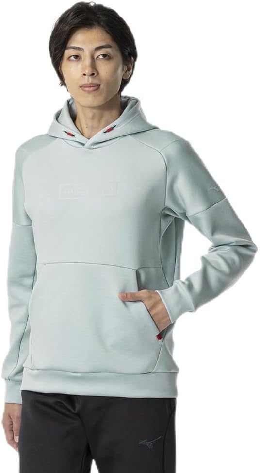 

Эластичная толстовка-парка с капюшоном, модель 32MCA561, унисекс, для взрослых Mizuno, мятно-зеленый вересковый