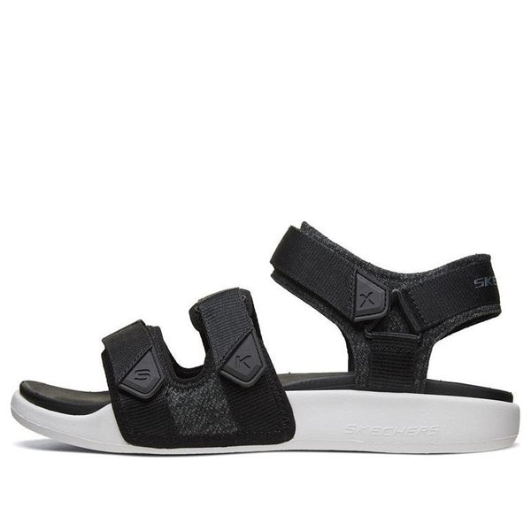 

Сандалии velcro outdoor sports black white sandals Skechers, черный