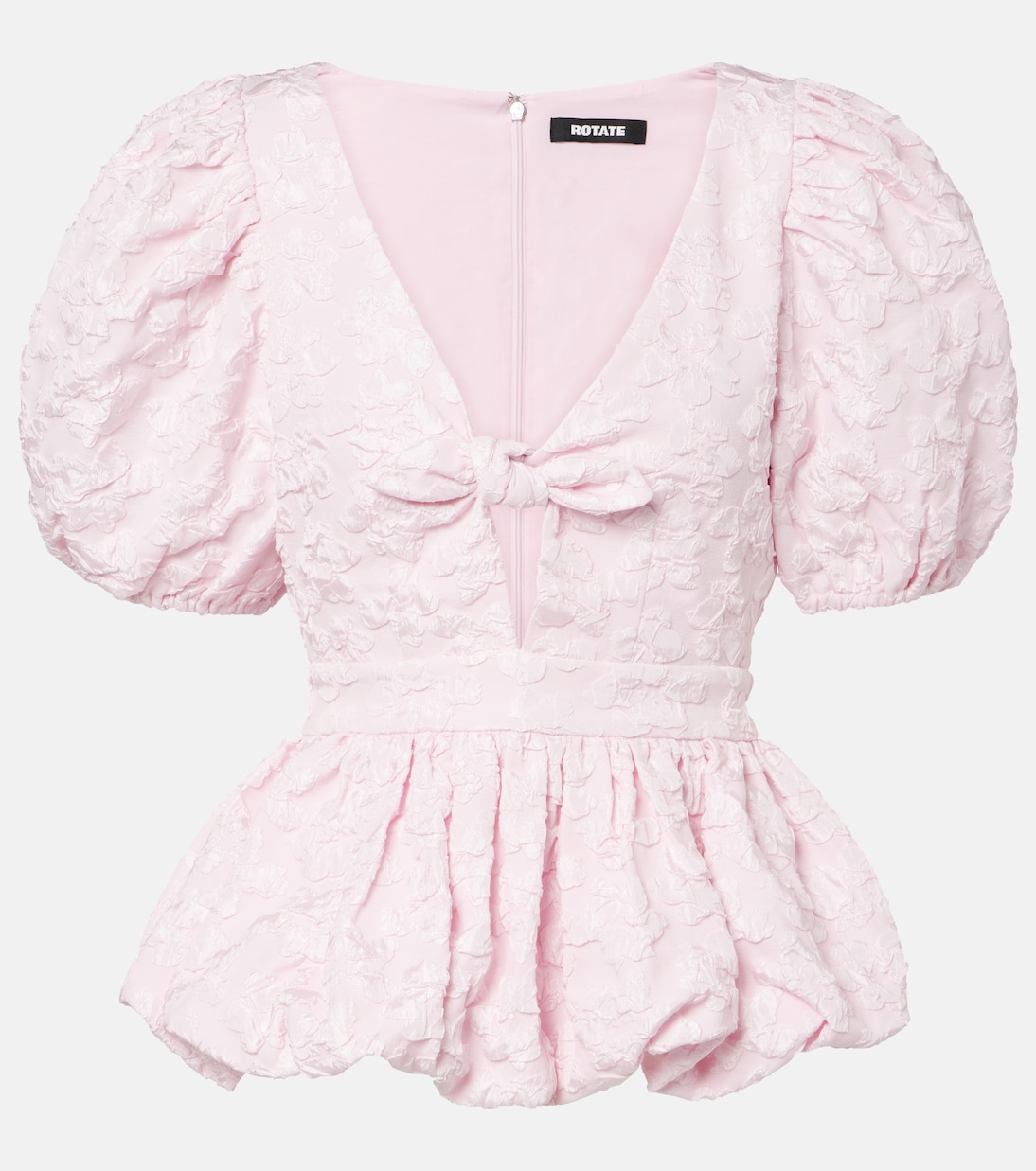 

Вырезной жаккардовый топ с баской Rotate, Ballerina