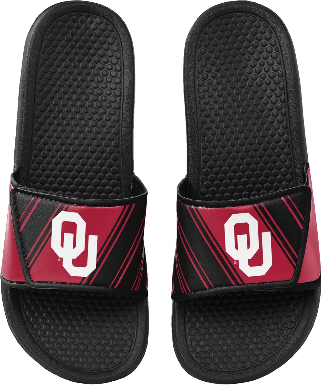 Мужские шлепанцы FOCO с логотипом команды НБА для душа и спорта, Oklahoma Sooners 9-10 Legacy — фото 4