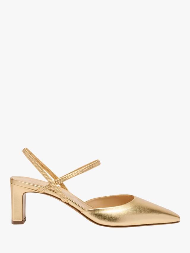 Эластичные кожаные туфли Ellonby Russell & Bromley, Gold